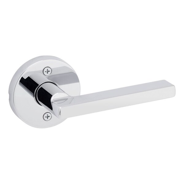 Halifax Lever with Round Rose Half Dummy Door Lock Bright Chrome Finish